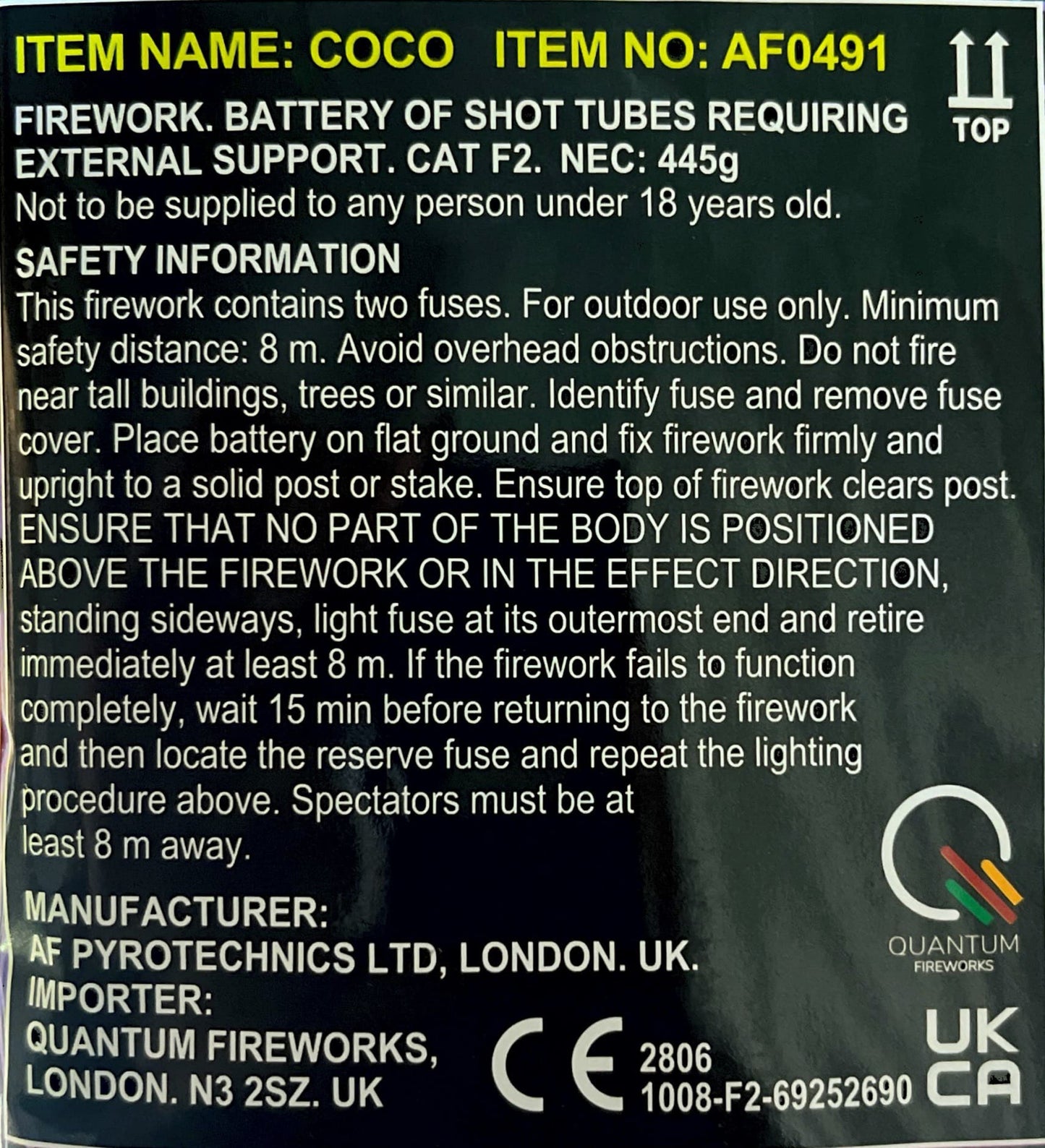 Coco by Absolute Fireworks Instructions - HEX Fireworks