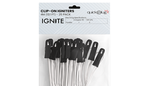 Ignite Firing System - Clip-on Igniters - 4 metre (Pack of 25)