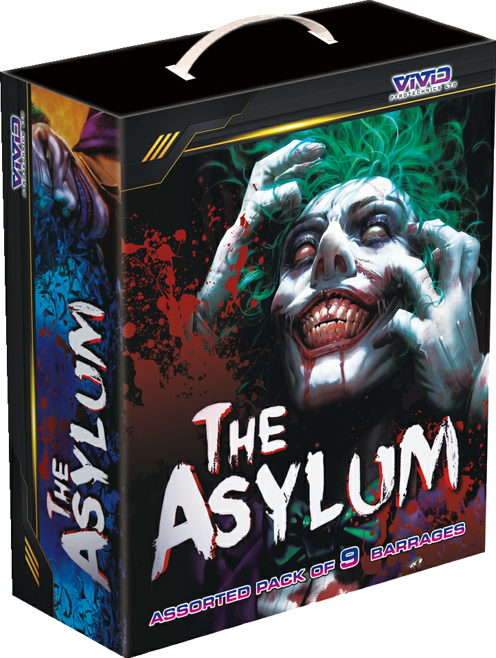 Asylum Barrage Pack by Vivid Pyrotechnics Main Case - HEX Fireworks