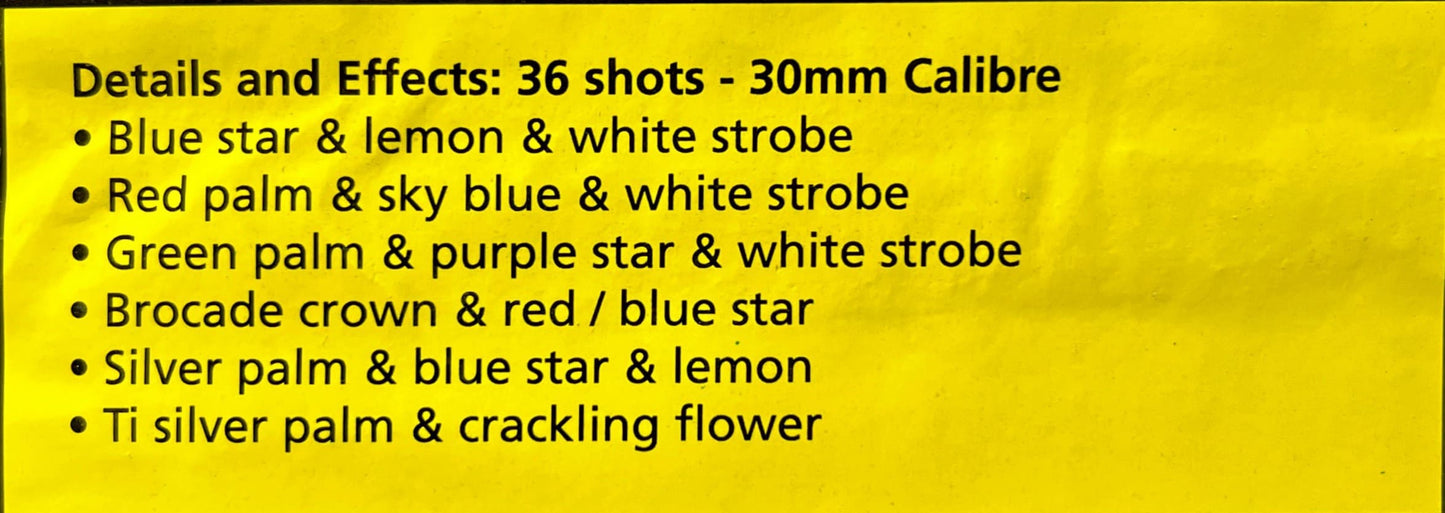 Ascension by Kimbolton Fireworks Effects List