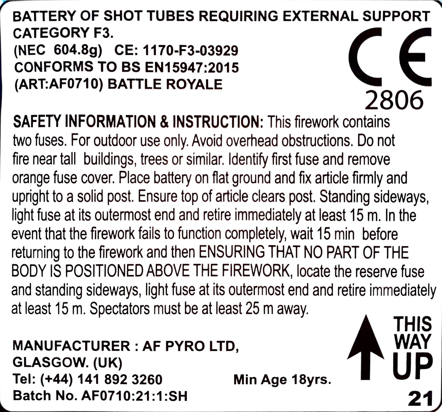 Battle Royale by Absolute Fireworks -HEX Fireworks