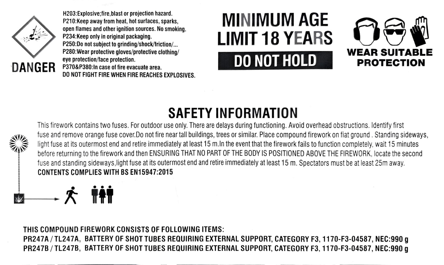 High Roller by Primed Pyrotechnics Instructions - HEX Fireworks