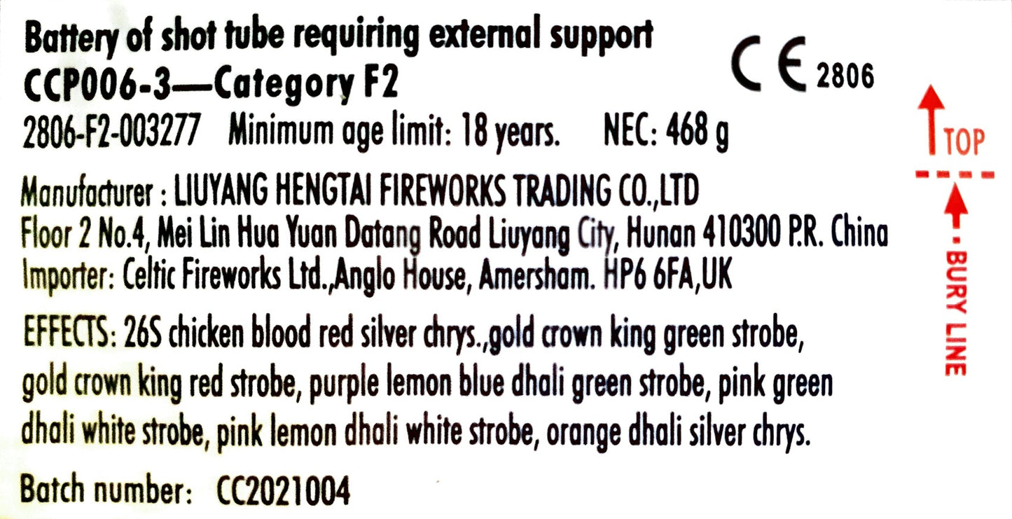 King of Colour by Celtic Fireworks Information