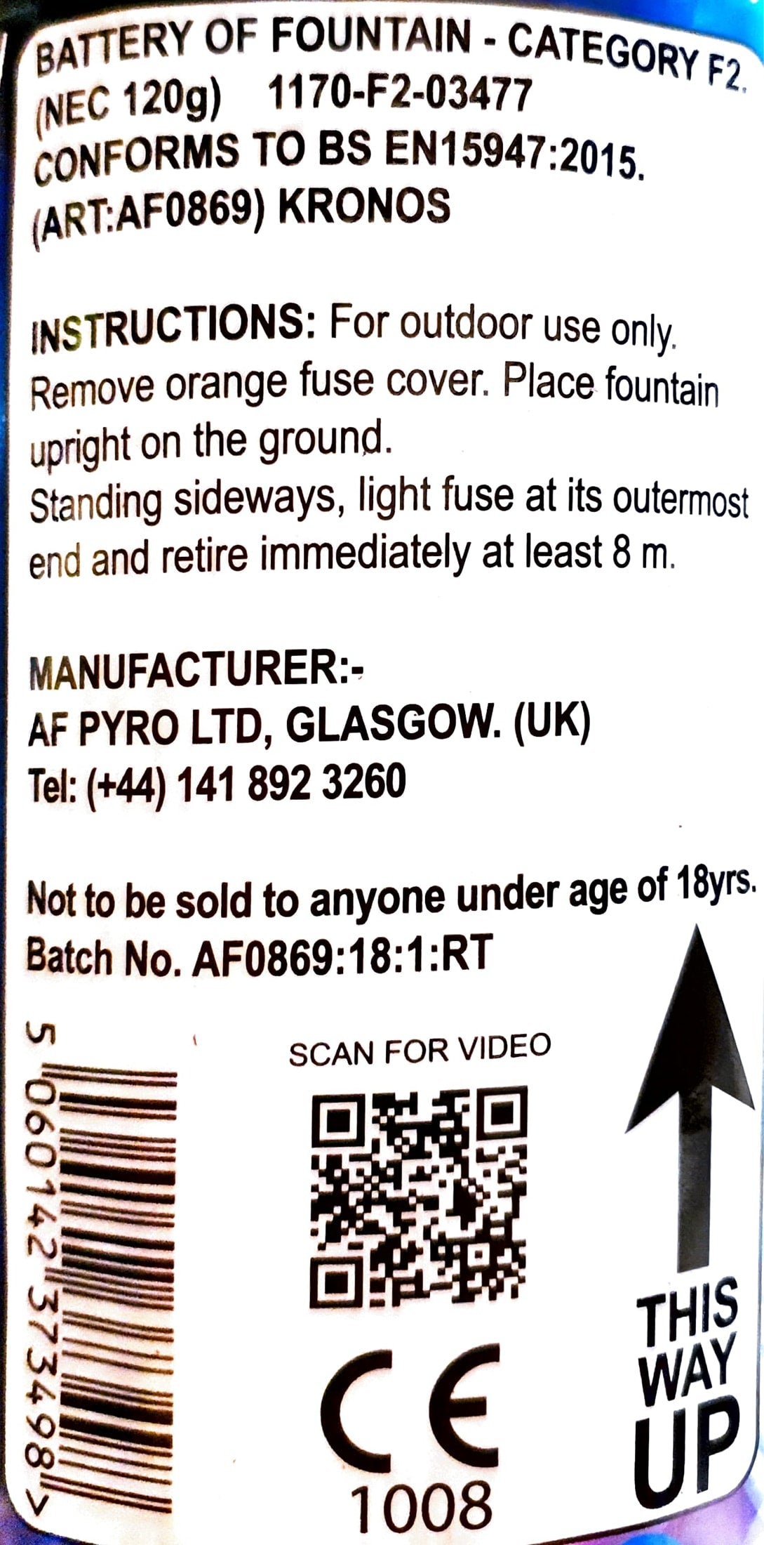 Kronos by Absolute Fireworks Instructions