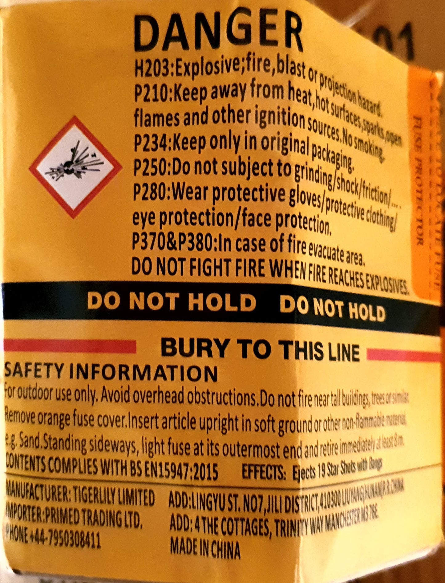 Russian Roulette by Primed Pyrotechnics Instructions - HEX Fireworks