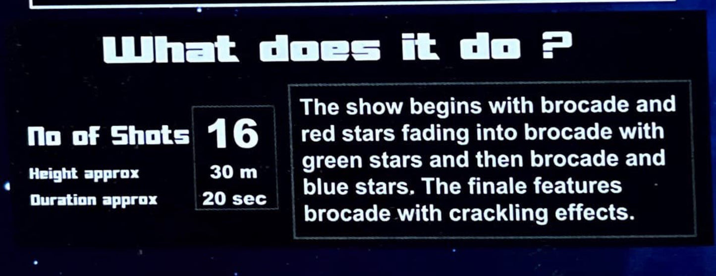 Space Fight by Standard Fireworks Information