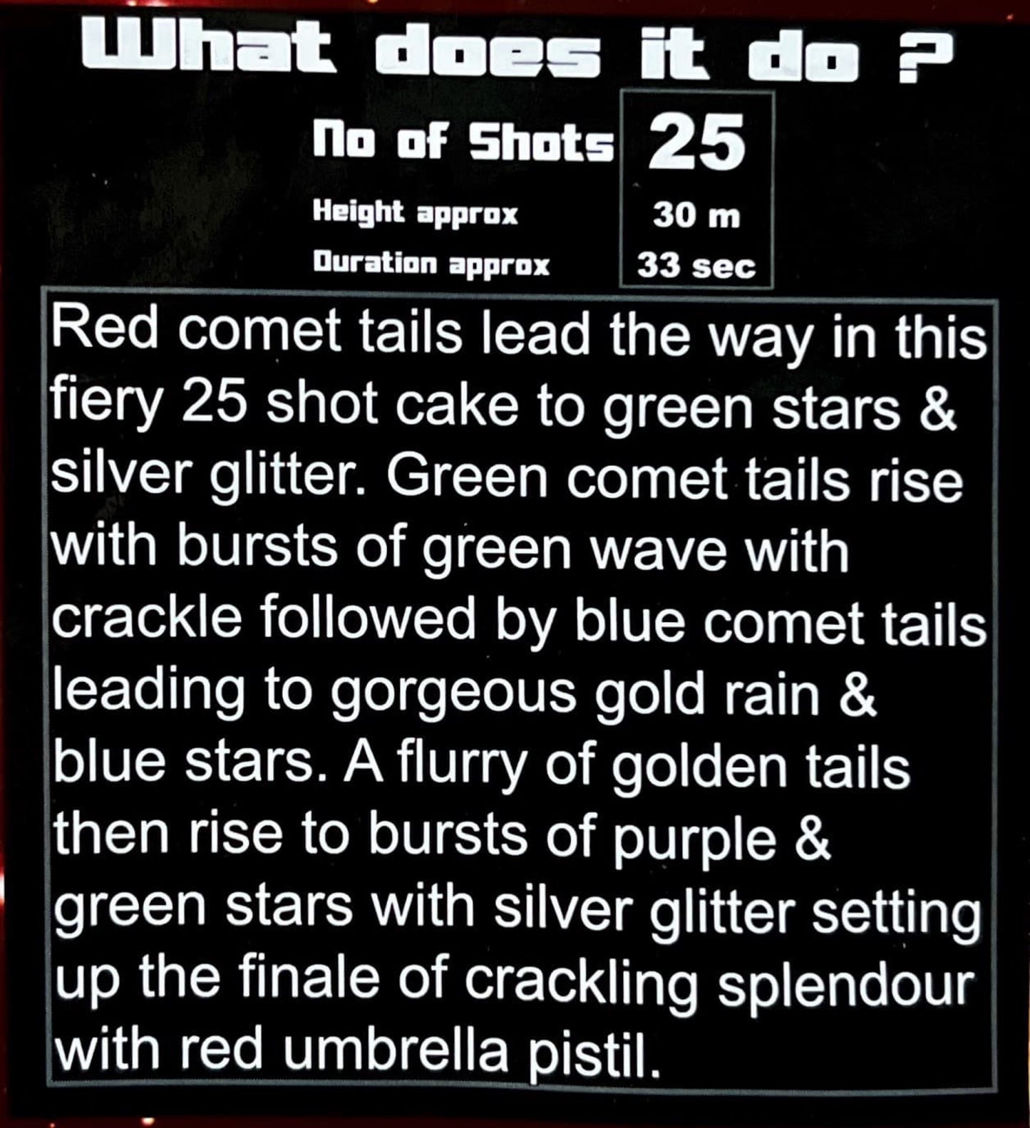 War on Mars by Standard Fireworks Information