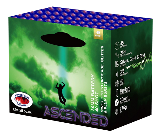 Ascended by Kimbolton Fireworks - 40 Shots in 45 Seconds