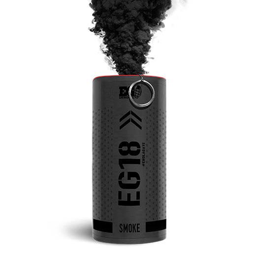 Black EG18 Smoke Grenade by Enola Gaye at HEX Fireworks