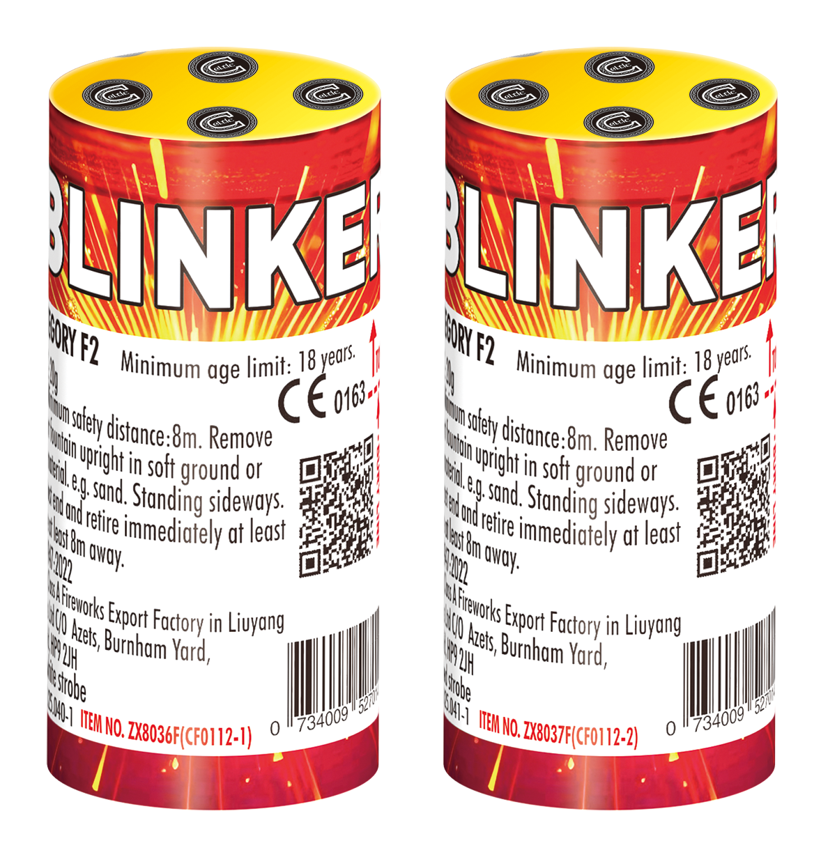 Red Strobing Flare - Blinkers - by Celtic Fireworks at HEX Fireworks
