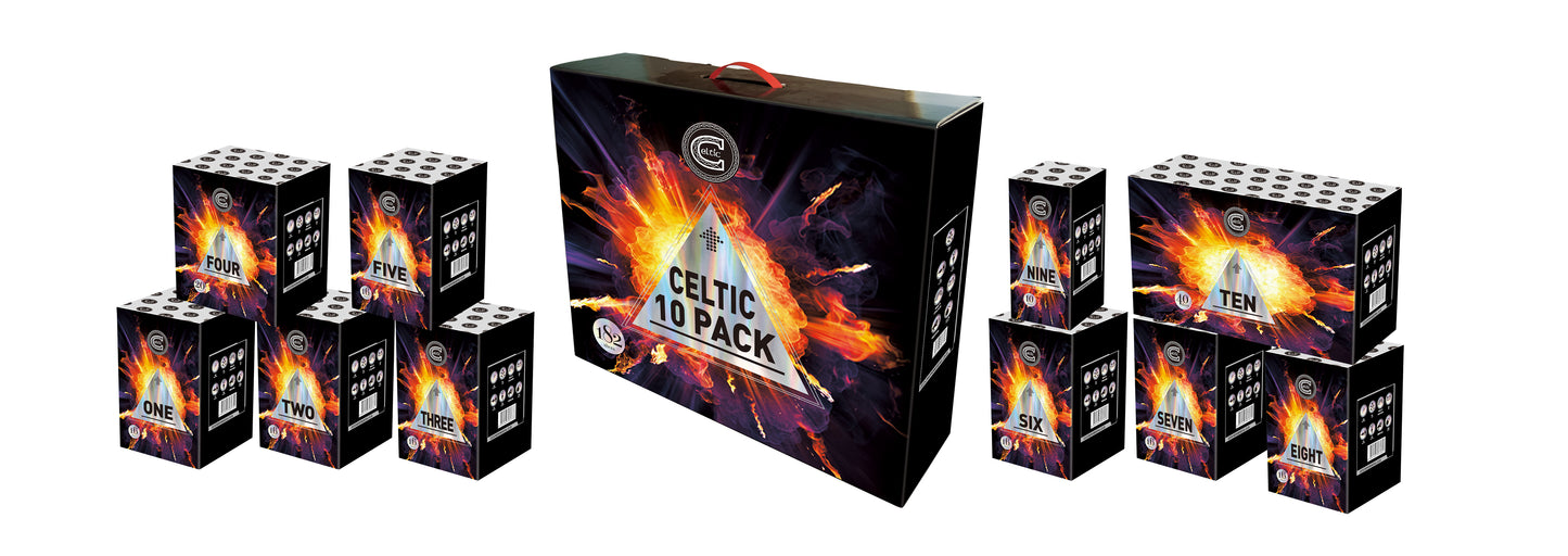 Celtic 10 Pack by Celtic Fireworks at HEX Fireworks