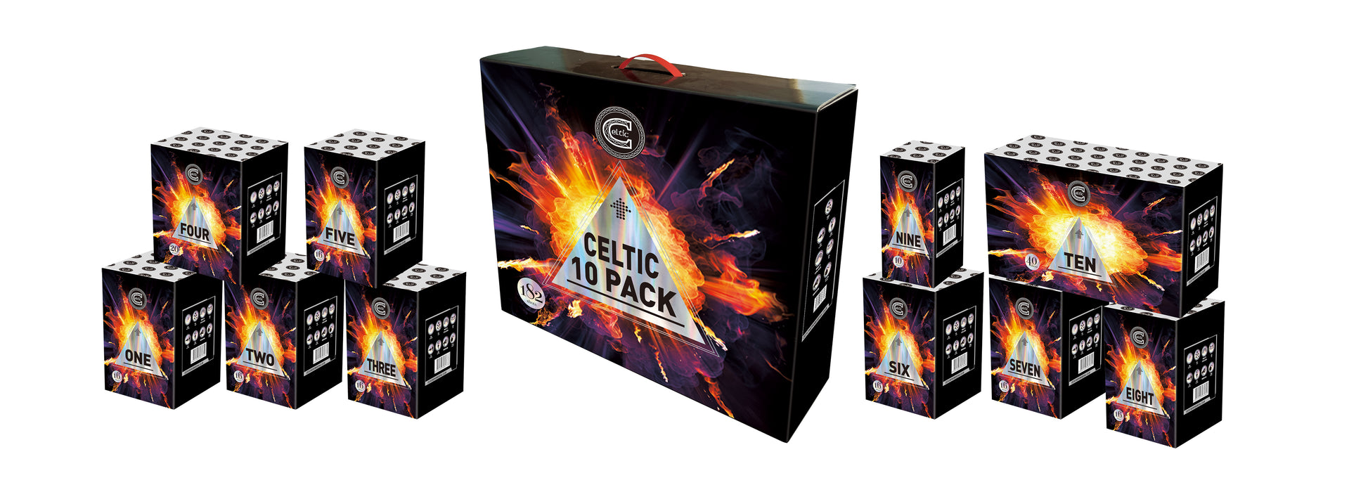 Celtic 10 Pack by Celtic Fireworks at HEX Fireworks