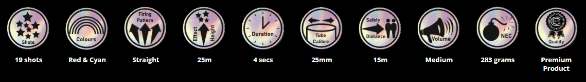 Dahlia Dump by Celtic Fireworks Information at HEX Fireworks