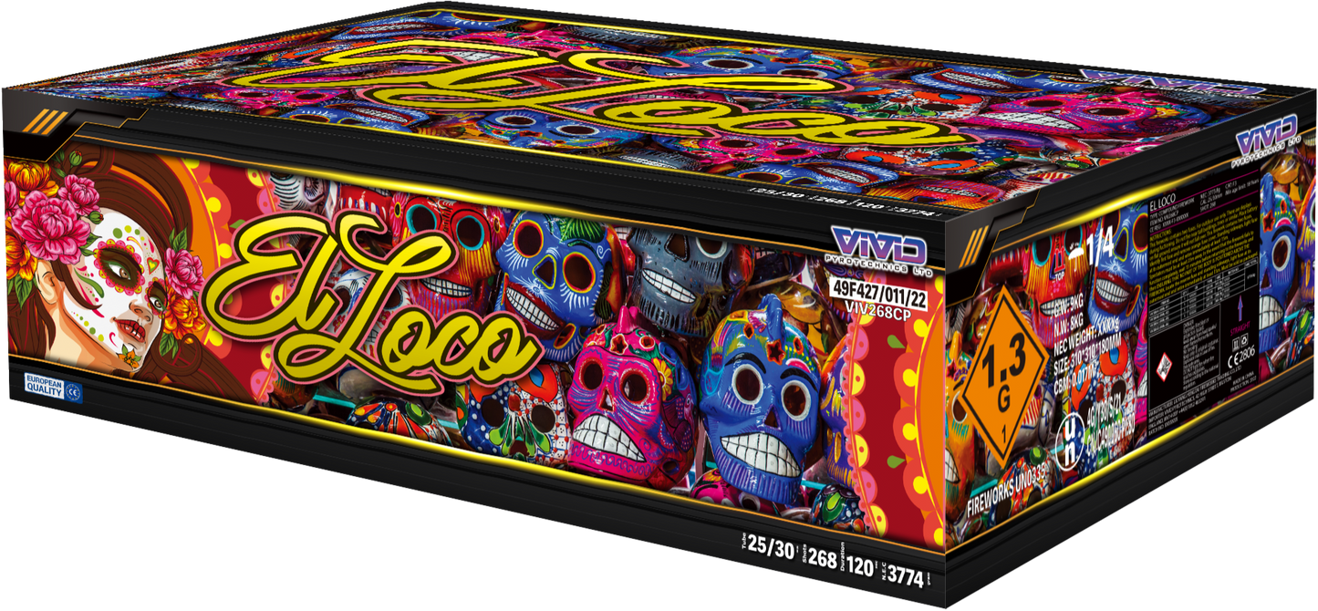 El Loco by Vivid Pyrotechnics - 268 Shots in 120 Seconds