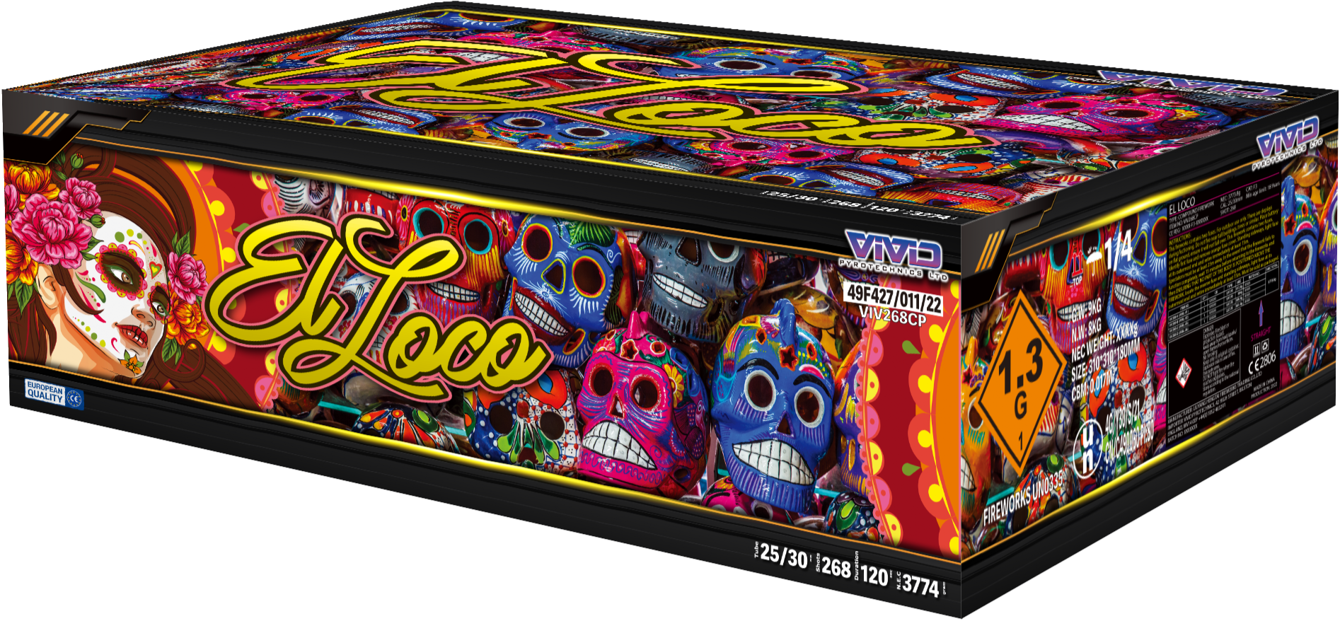 El Loco by Vivid Pyrotechnics - HEX Fireworks