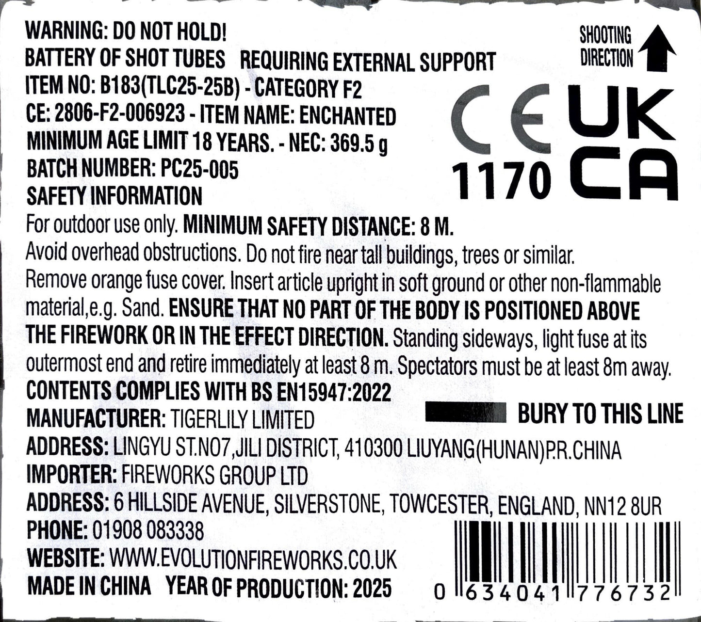 Enchanted by Evo Pyrotechnics Instructions at HEX Fireworks