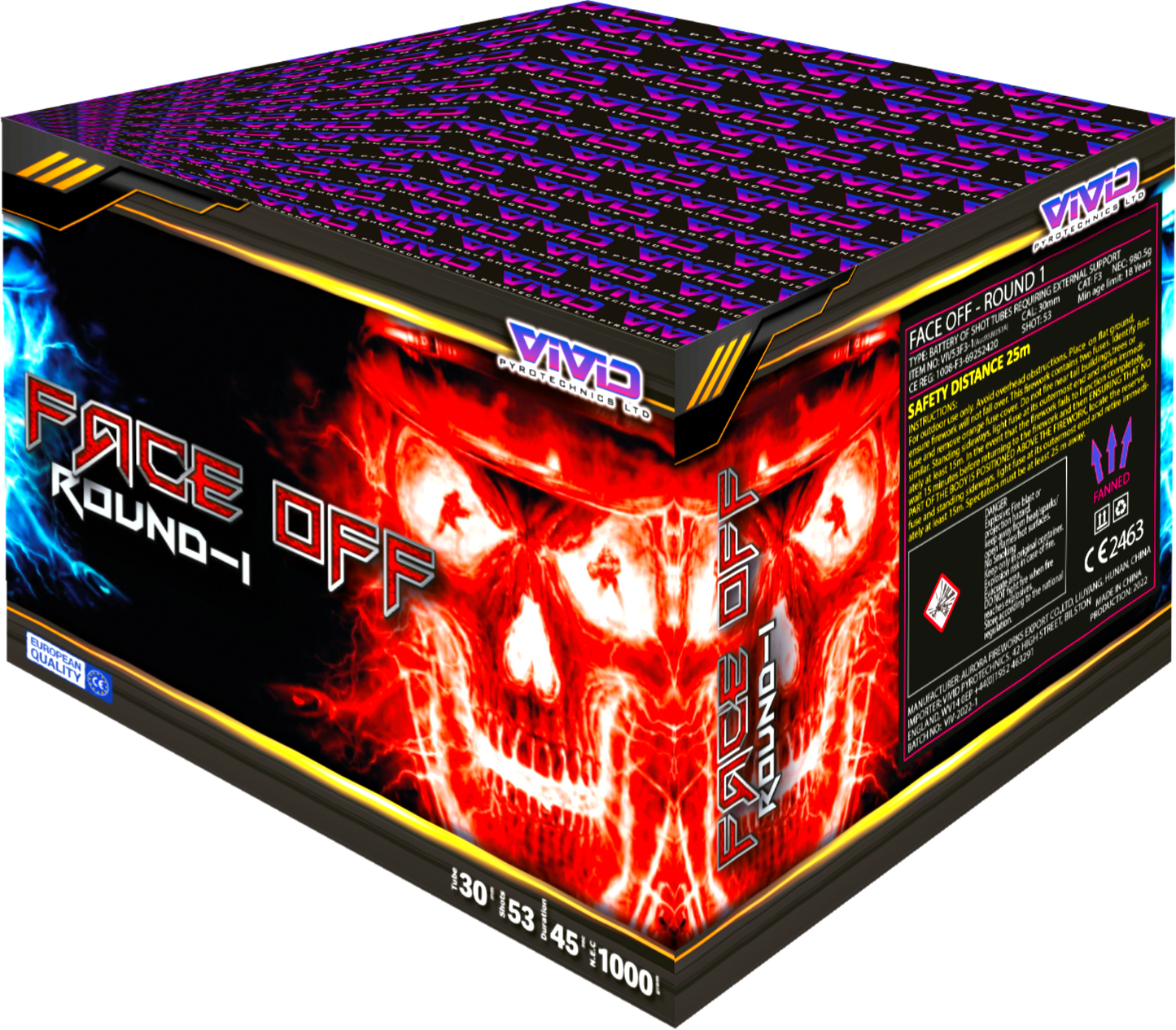 Face Off by Vivid Pyrotechnics - HEX Fireworks - HEX Fireworks