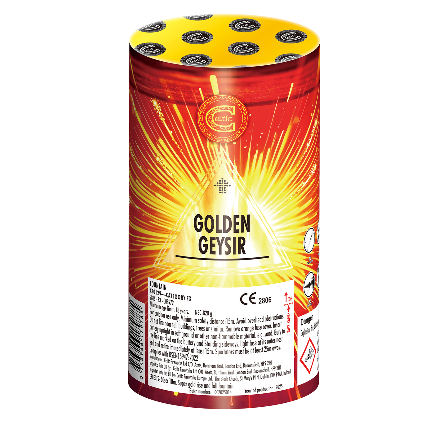 Golden Geysir by Celtic Fireworks at HEX Fireworks