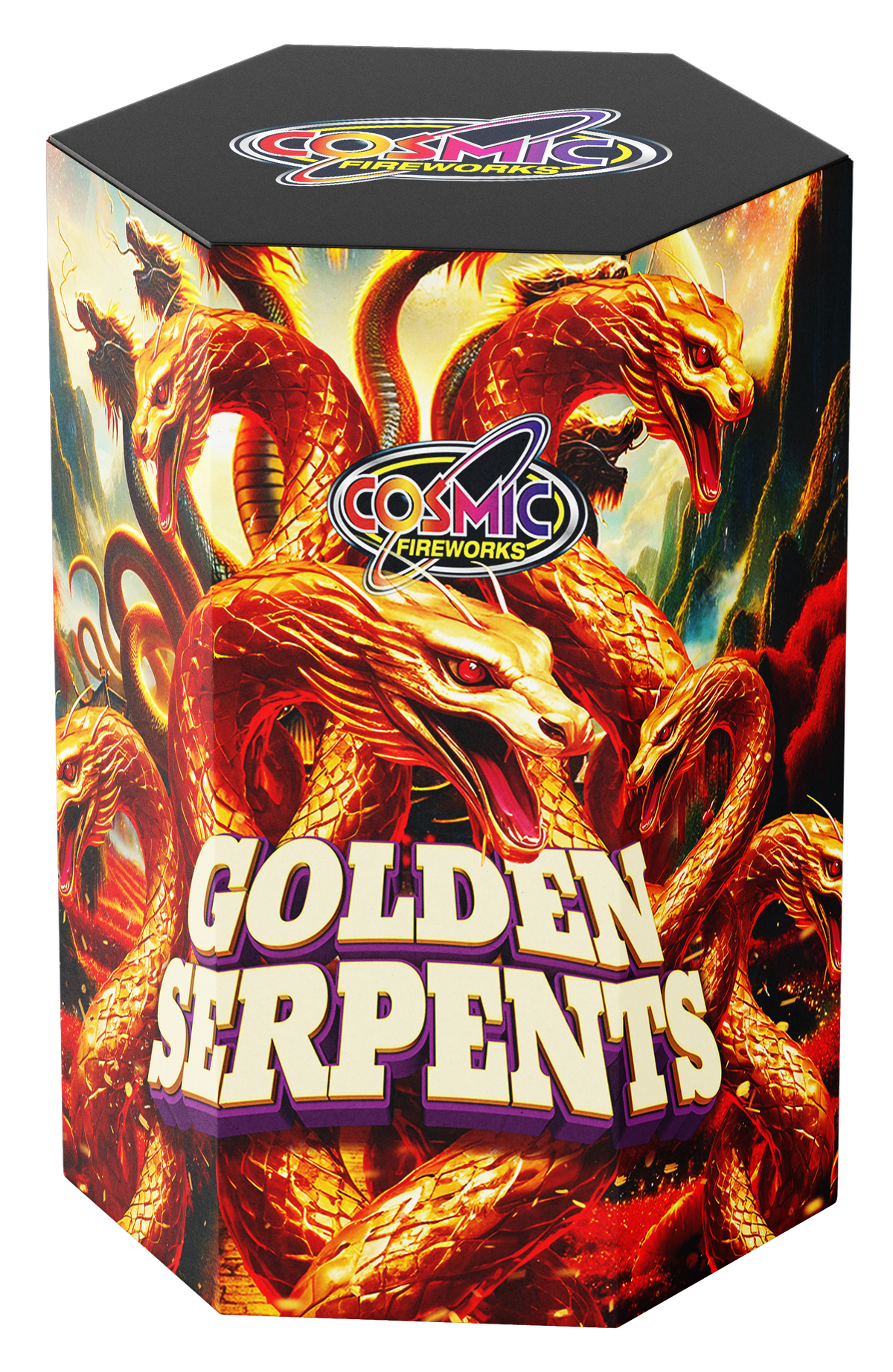 Golden Serpents by Cosmic Fireworks at HEX Fireworks