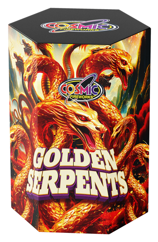 Golden Serpents by Cosmic Fireworks at HEX Fireworks