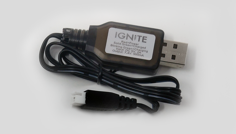 Ignite Firing Systems Replacement USB Charging Cable at HEX Fireworks