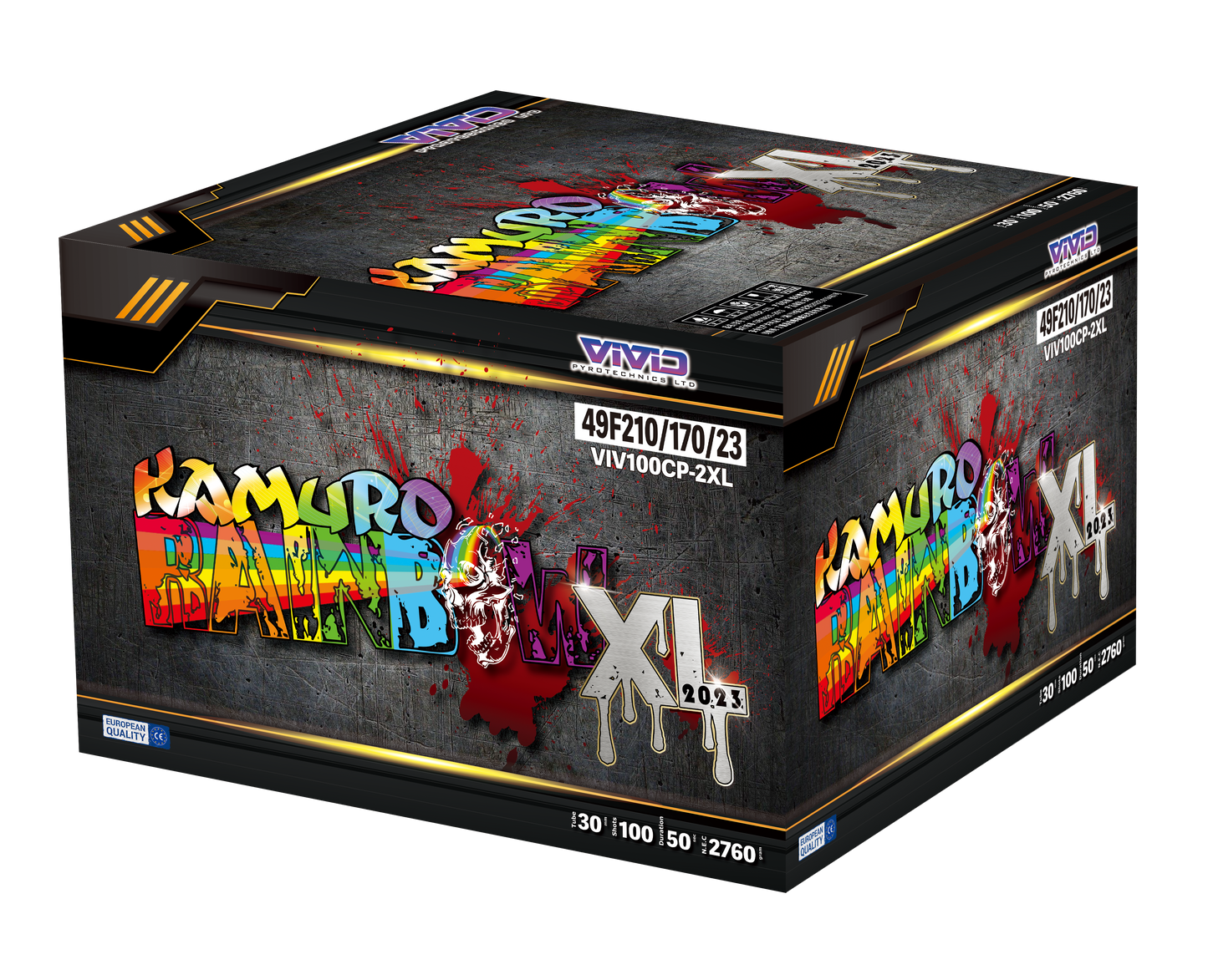 Kamuro Rainbow XL by Vivid Pyrotechnics - HEX Fireworks