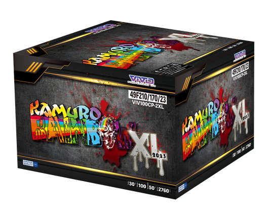 Kamuro Rainbow XL by Vivid Pyrotechnics - HEX Fireworks