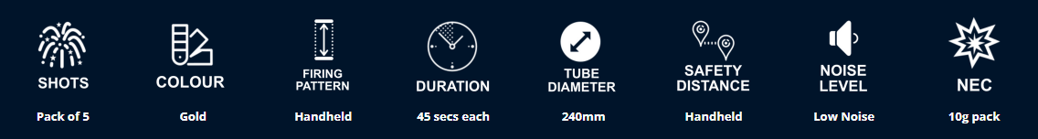 Large Gold Sparkler by Kimbolton Fireworks Information at HEX Fireworks