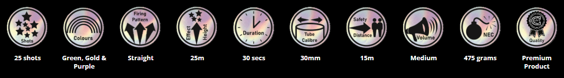 Purple Passion by Celtic Fireworks Information at HEX Fireworks