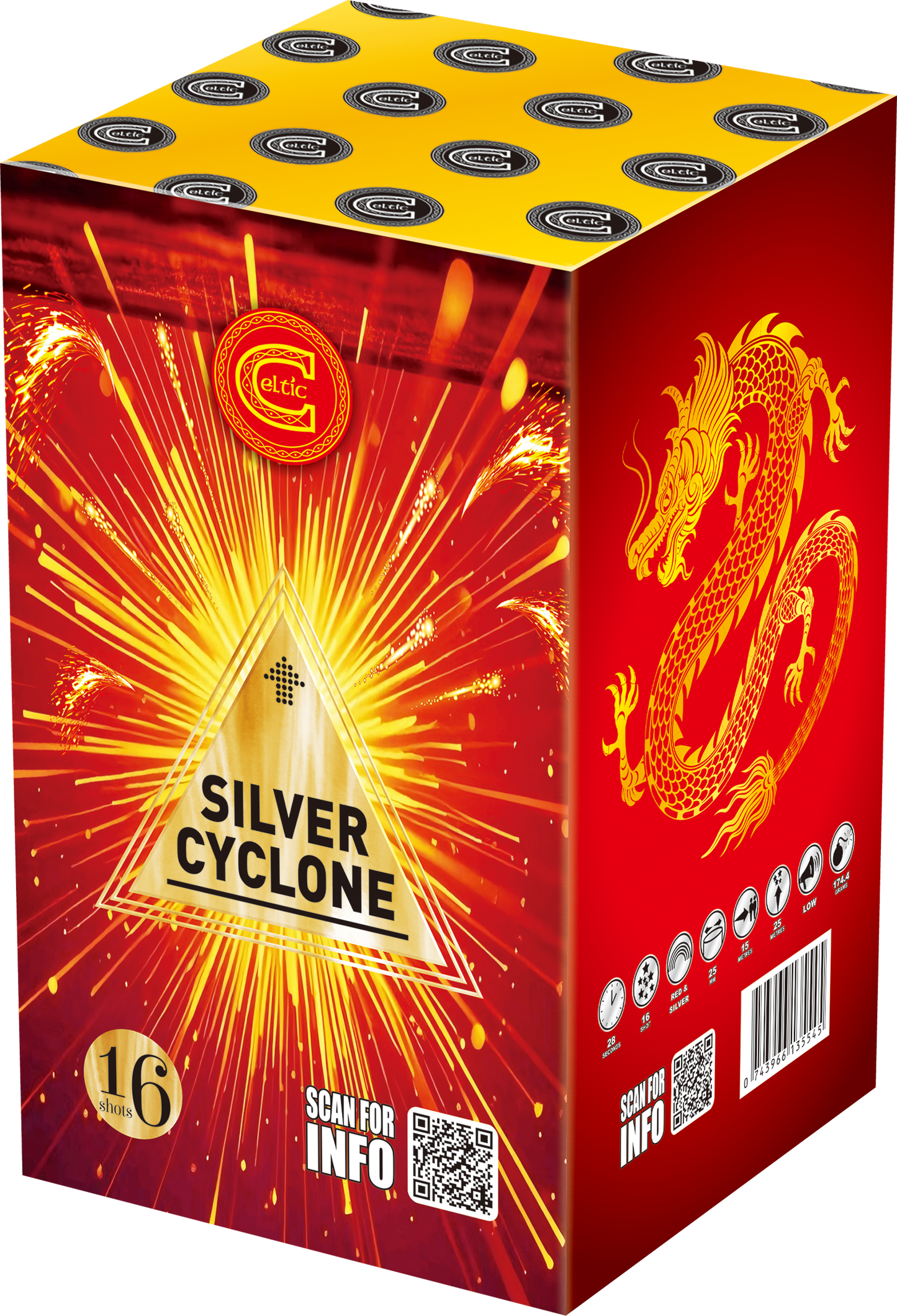 Silver Cyclone by Celtic Fireworks at HEX Fireworks