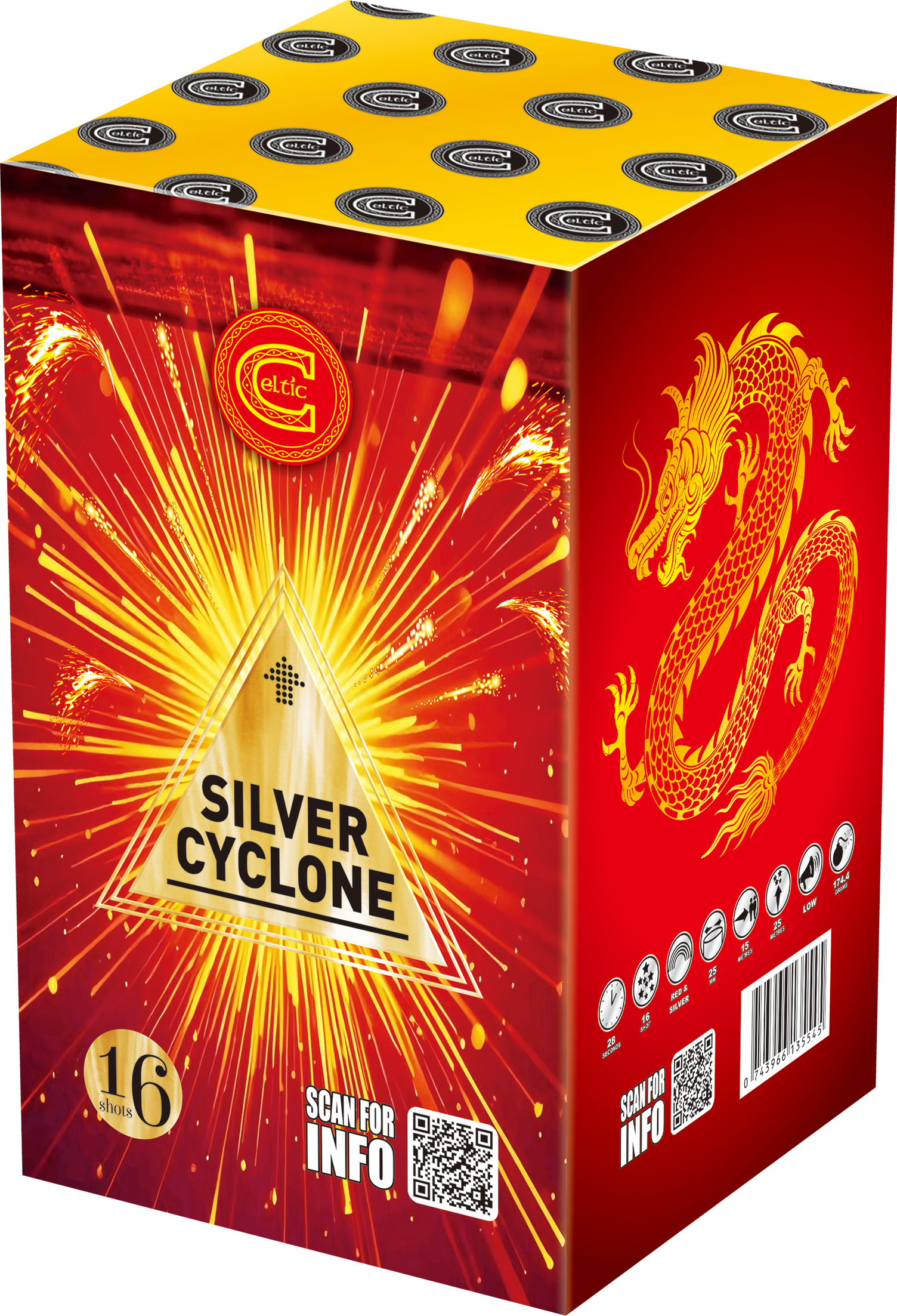 Silver Cyclone by Celtic Fireworks at HEX Fireworks