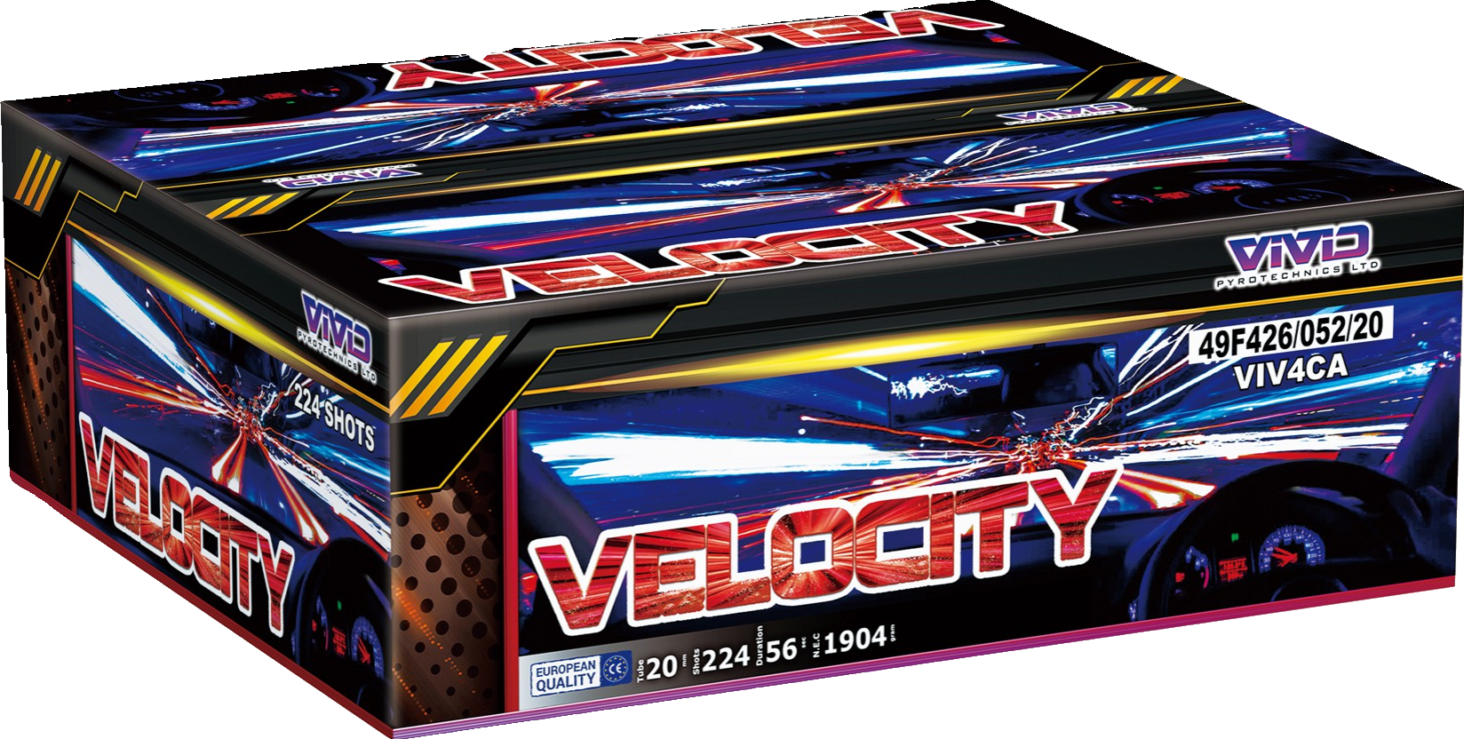 Velocity by Vivid Pyrotechnics - 224 Shots in 50 Seconds – HEX ...