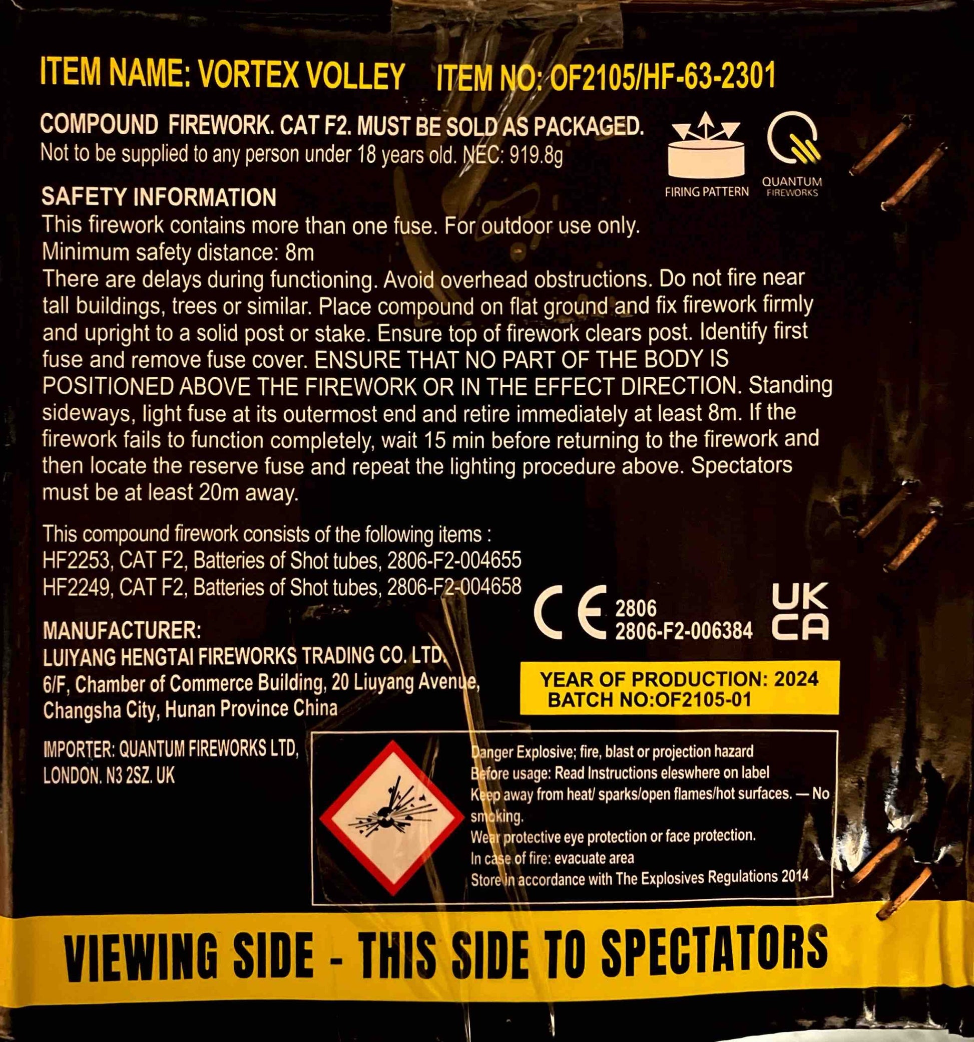 Vortex Volley by Outstanding Fireworks at HEX Fireworks