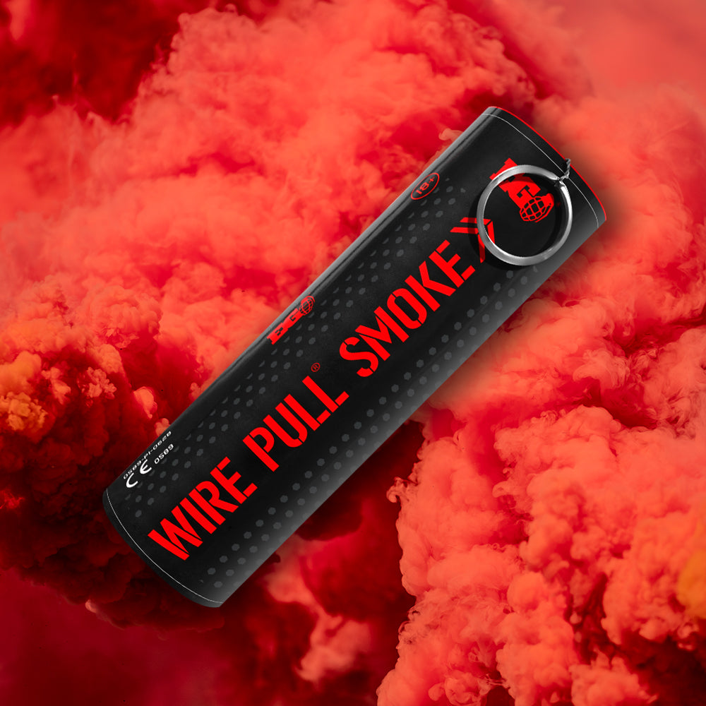 Red - WP40: Wire Pull® Micro Smoke Grenade by Enola Gaye