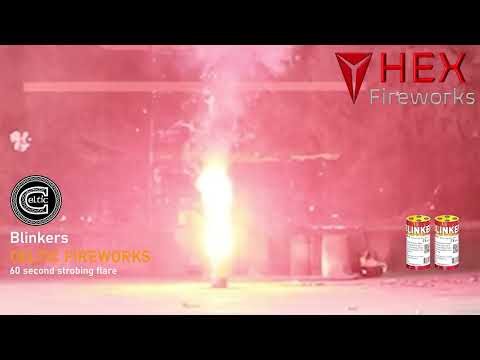 Red Strobing Flare (Blinker) by Celtic Fireworks at HEX Fireworks