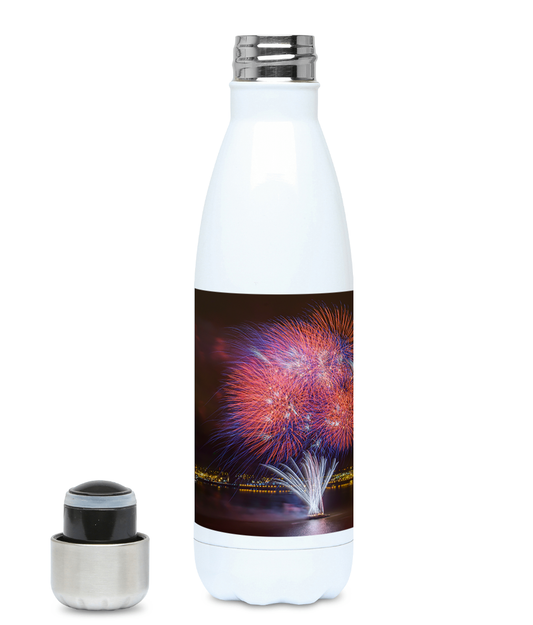 500ml HEX water bottle with firework display image