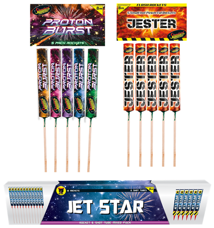 8 Metre Rocket Pack by HEX Fireworks