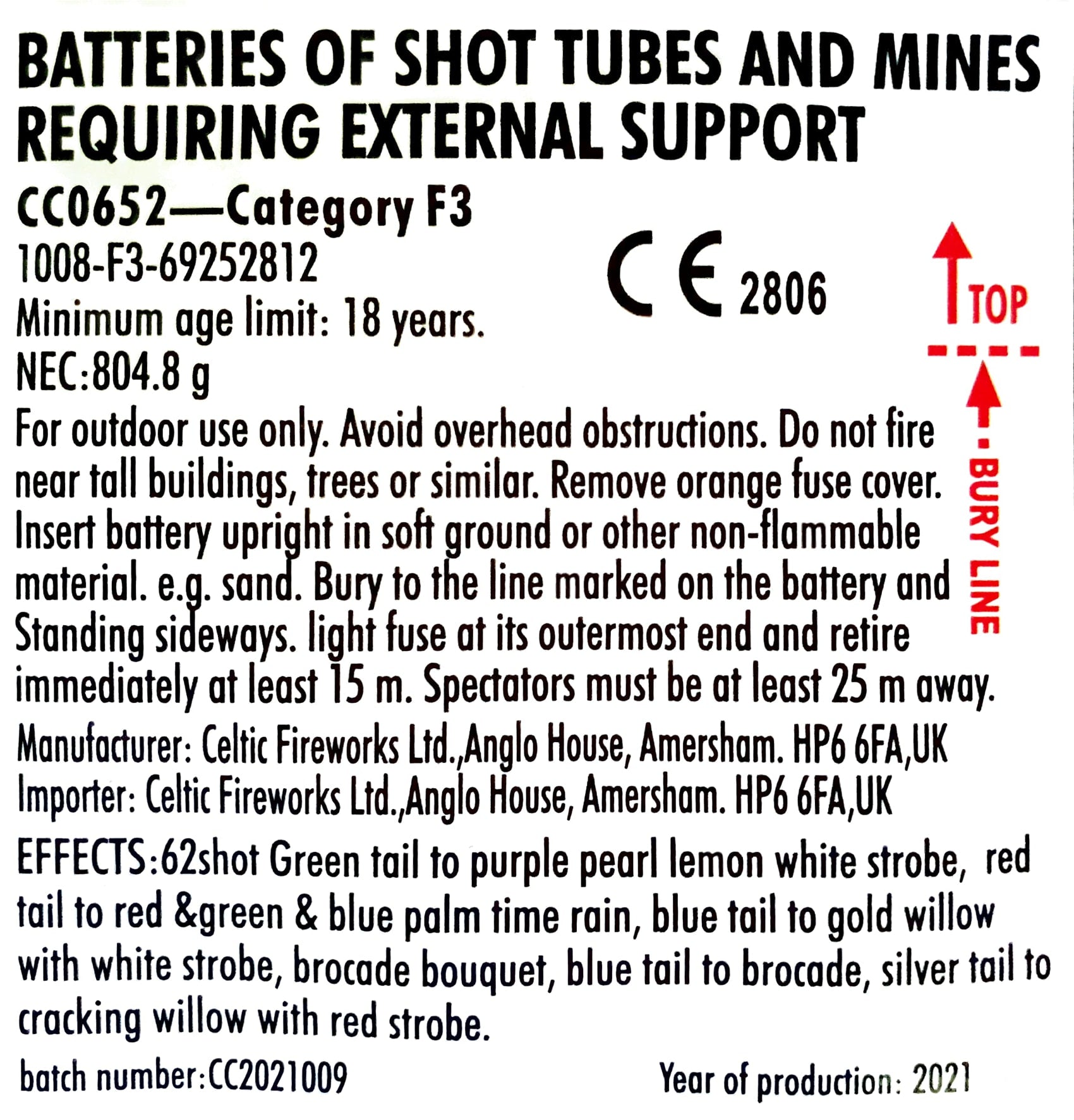 Bish Bash Bosh by Celtic Fireworks Instructions