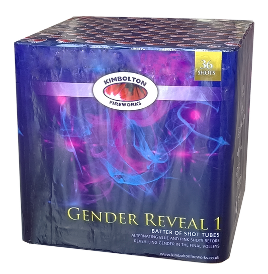 Blue Gender Reveal by Kimbolton Fireworks