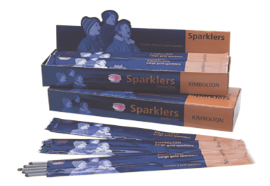 Large Gold Sparklers by Kimbolton Fireworks