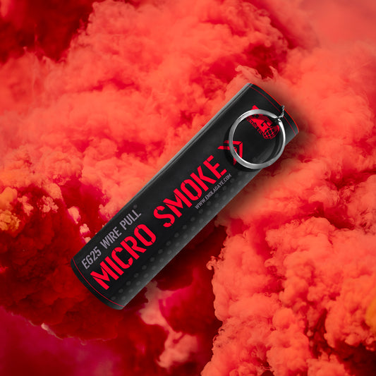 Red - EG25: Wire Pull® Micro Smoke Grenade by Enola Gaye