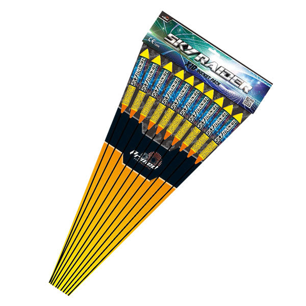 Fireworks Rockets Top View Sky Raider Rockets by Primed Pyrotechnics - 10 Rocket Pack – HEX ...