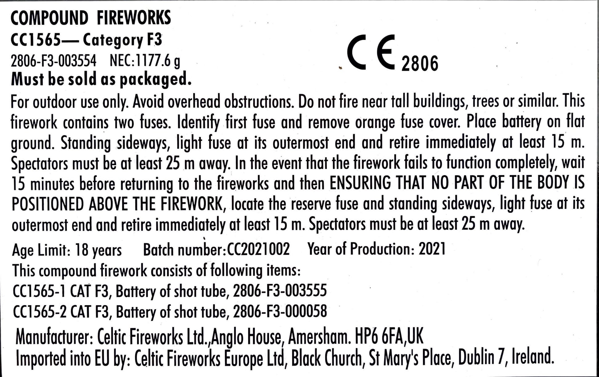 Time Lord by Celtic Fireworks Instructions