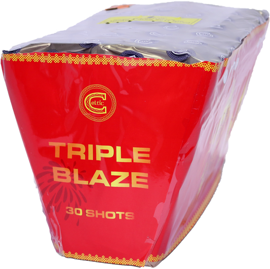 Triple Blaze by Celtic Fireworks side on