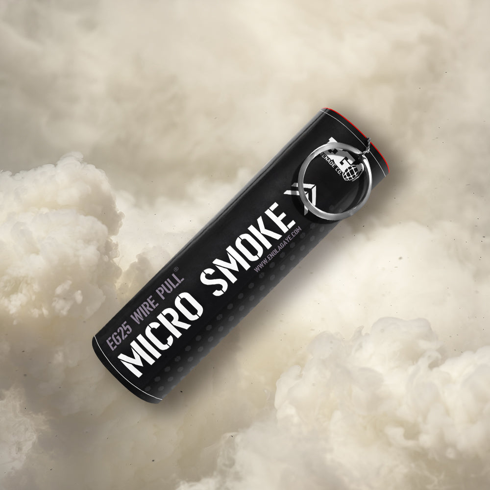 White - EG25: Wire Pull® Micro Smoke Grenade by Enola Gaye