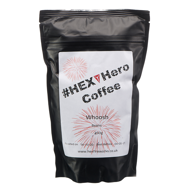 HEXHero Coffee Whoosh 250g bag 