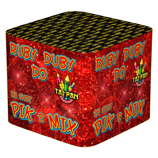 Absolute Fireworks 25 Shot Ruby Duby Do Pick and Mix Single Ignition Barrage 